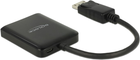 Спліттер Delock DisplayPort 1.2 1 вхід DisplayPort > 2 виходу HDMI 4K 30 Гц (87720) - зображення 2
