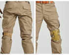Тактическая защита для колен и локтевых суставов цвета хаки - изображение 3
