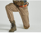 Тактичний захист для колін та ліктьових суглобів кольору хакі - зображення 4