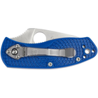 Нож Spyderco Ambitious Serrated Lightweight S35VN Blue (C148SBL) - изображение 4