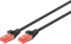 Патч-корд Digitus CAT6 UTP 3 м AWG CCA PVC Чорний (DK-1612-030/BL)