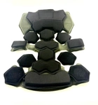 Противоударные мягкие подушки с эффектом памяти для шлема (каски) Howard Leight Fast Mich Gen4 Олива (helmet-padGen4-olive) - изображение 2