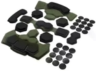 Противоударные мягкие подушки с эффектом памяти для шлема (каски) Howard Leight Fast Mich Gen4 Олива (helmet-padGen4-olive) - изображение 4