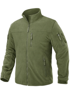 Флисовая кофта мужская / тактическая армейская флис куртка / военная флиска зсу 9137 OnePro XL см Хаки 68825 - изображение 14