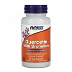 Кверцетин с бромелайном (Quercetin with Bromelain) 60 капсул NOW-03091 ...