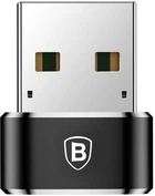 Адаптер Baseus Adapter USB-A to USB-C Female Black (CAAOTG-01)