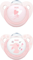 Smoczki Nuk Baby Rose Silicone Soother Without Ring 2 szt (4008600262329)