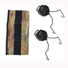 Кріплення адаптер для шумозахисних наушников MSA Sordin / Z-tac на шолом тактичний+оголів'я Чорний (1489601S) - изображение 2