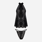 Erotyczny komplet DKaren Set Kimberly XS Black (5903068510915) - obraz 4
