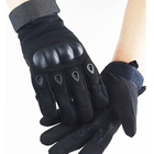 Тактические перчатки повнопалые Expert XL черные - изображение 3