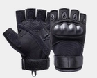 Тактические перчатки безпалые Expert XL черные - изображение 1