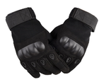 Тактические перчатки полнопалые Expert L черные - изображение 3