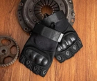 Тактичні рукавиці безпалі Expert L чорні - зображення 7