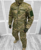 Армійський зимовий водонепроникний костюм Softshell (куртка та штани) на флісі та синтепоні (Камуфляж Піксель) XL - зображення 1