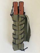 Підсумок для 2 магазинів до кулемету РКК відкритого типу M-KET Мультикам подвійний військовий штурмовий тримач із пластиковими вставками на MOLLE - зображення 3