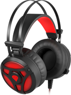 Słuchawki Genesis Neon 360 Wired Microphone Black Red (NSG-1107) - obraz 4