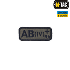 M-Tac нашивка група крові AB(IV) Rh+ олива