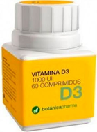 Suplement diety Botánicapharma Vitamin D3 60 Tablets (8435045201747) - obraz 1