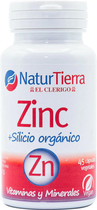 Suplementacja mineralna diety Naturtierra ZINC + Silicio Orgánico 45 Caps Vegetales (8412016366582) - obraz 1