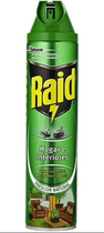 Rozpylać od owadów Raid Hogar e Interiores Insecticida Frescor Natural Spray 600 ml (5000204917437) - obraz 1
