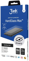 Захисне скло 3MK HardGlass Max Privacy для iPhone 14/13/13 Pro Black (5903108495493) - зображення 2
