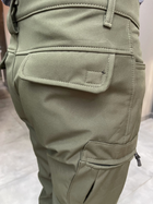 Костюм тактический, Softshell на флисе, цвет Олива, размер L, демисезонный костюм для военных софтшел - изображение 6