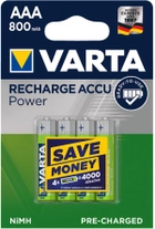 Akumulator VARTA R3 800 mAh 4szt Ready-to-use (BAVA 56703) - obraz 1