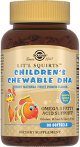 Kwasy tłuszczowe Solgar Children's Dha Chewable 90 Tablets (33984008151)