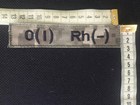 Шеврон планка патч группа Крови - Первая резус Отрицательный на липучке, пиксель Размер 130×25 мм - изображение 3