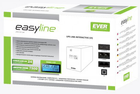 UPS Ever EASYLINE Line-Interactive 1200VA 600W LCD AVR czarny (T/EASYTO-001K20/00) - obraz 3