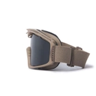 Тактическая баллистическая маска-очки ESS Influx AVS Goggle Terrain Tan 2 линзы Прозрачный/дымчатый - изображение 5