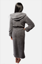 Халат жіночий теплий з капюшоном DKaren Diana XL Grey (5903251437425) - зображення 3