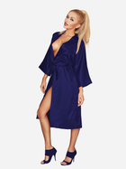 Szlafrok DKaren Plus Size 115 8XL Navy Blue (5901780639082) - obraz 1