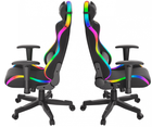 Ігрове крісло Genesis Trit 600 RGB підсвітка Чорне (5901969425482) - зображення 4
