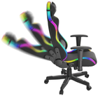 Ігрове крісло Genesis Trit 600 RGB підсвітка Чорне (5901969425482) - зображення 5