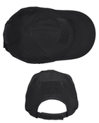Бейсболка з тканини софтшел Sturm Mil-Tec SOFTSHELL BASEBALL CAP Black (12317502) - зображення 3