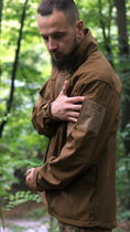 Куртка Vik-Tailor SoftShell с липучками для шевронов Coyote 50 - изображение 3