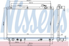 Радіатор охолодження LEXUS RX I MCU15 97- вир-во Nissens Nissens (64659)