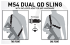 Ремінь збройовий одно-двохточковий Magpul MS4® Dual QD Sling GEN2 Grey - изображение 5