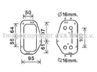 Радіатор мастильний OPEL Zafira 1.8 05- вир-во AVA Ava (OL3684)