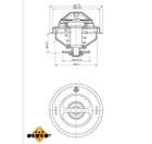 Термостат AUDI A6 01- пр-во NRF NRF (725075)