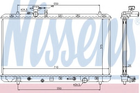 Радиатор oxлождения SUZUKI SX4 EY, GY 06- 2.0 i 16V пр-во Nissens Nissens (64205)