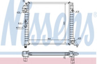 Радіатор охолодження VOLVO 440 445 88- вир-во Nissens Nissens (65518)