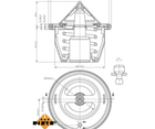 Термостат SUBARU Forester 02- пр-во NRF NRF (725012)
