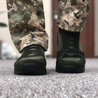Тактические летние кроссовки ЗСУ олива, военная обувь размер 41 - изображение 4