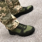 Тактические летние кроссовки ЗСУ олива, военная обувь размер 41 - изображение 8