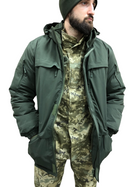 Тактична куртка хакі зсу чоловіча, зимова утеплена з капюшоном Розмір 56-58 зріст 167-179 - зображення 5