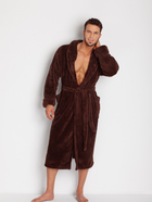 Халат чоловічий махровий DKaren Male Housecoat 130 L Chocolate (5901780647247) - зображення 3
