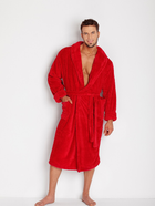 Халат чоловічий махровий DKaren Male Housecoat 130 M Red (5901780699994) - зображення 3