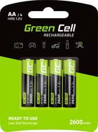 Akumulatorki Greencell Ni-MH AA 2600 mAh 4 szt. (5903317225812) - obraz 3